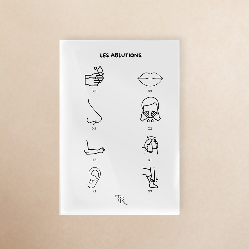 Ablutions order 14x20 white